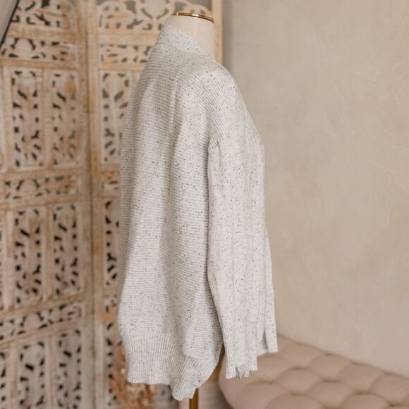 Avenue Gray Speckled‎ Open Front Sweater size 14/16 - Picture 7 of 13